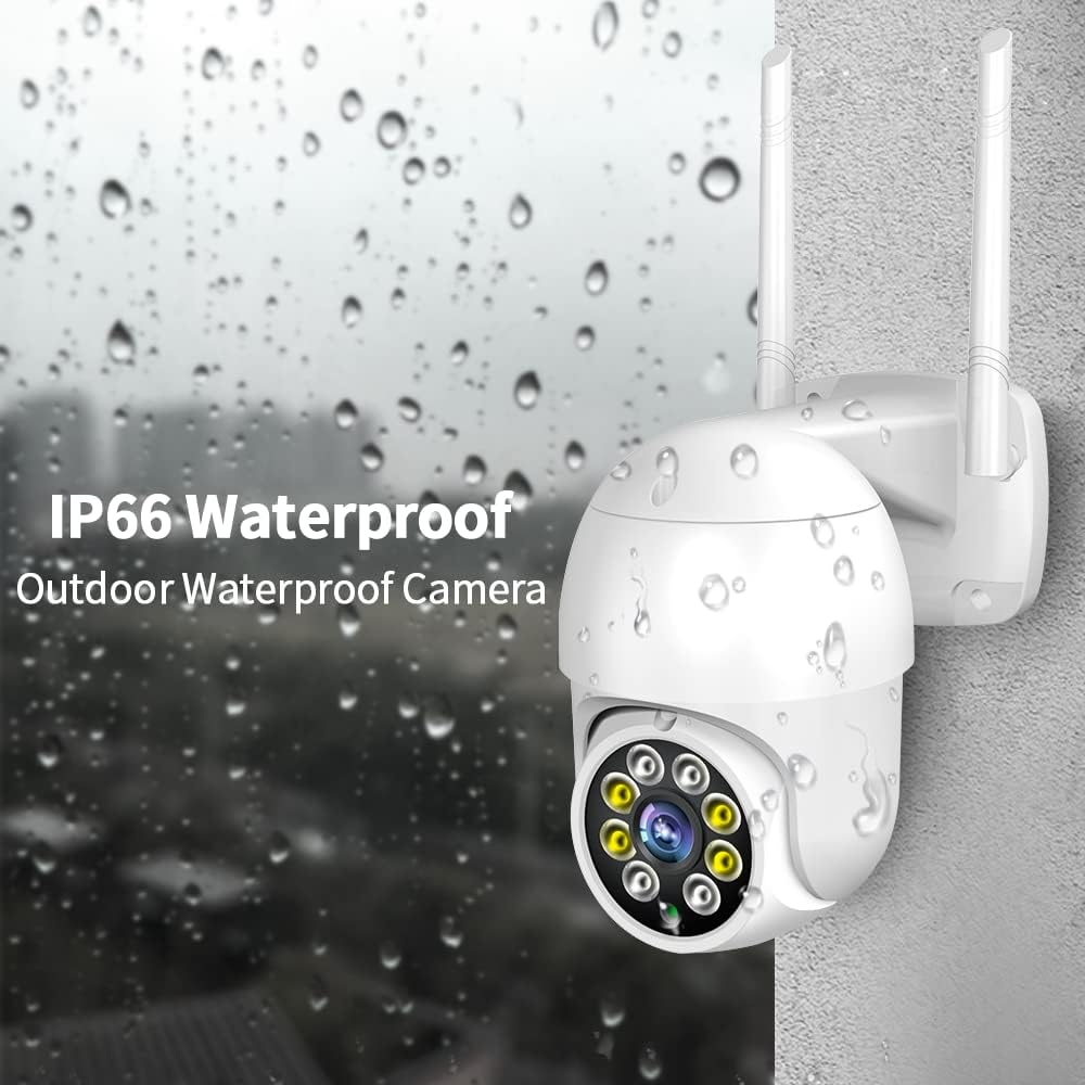 2K Wired Outdoor Security Camera with Starlight Color Night Vision and IP65 Waterproof O55093