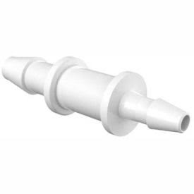3/32x22 to 1/16x22 Barbed Reduction Coupler, White Nylon Z294