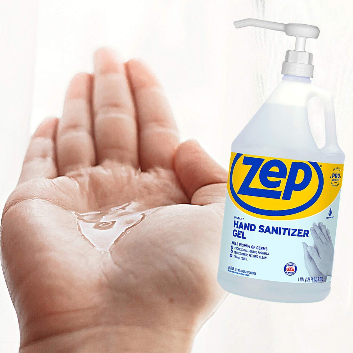 Instant Hand Sanitizer Gel 70% Alcohol 1 Gallon Case of 2 X79484