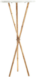 Gold White Accent Table R3178
