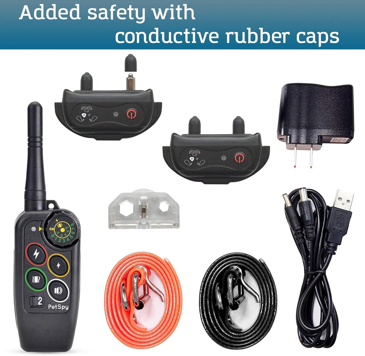 Waterproof Remote Training E-Collars for 2 Dogs S92026