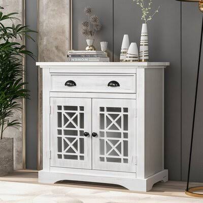 White 1-Door Accent Cabinet G10047