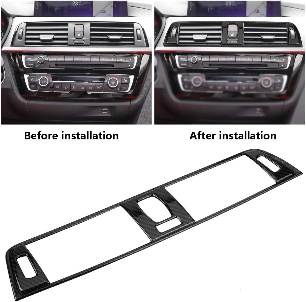 Carbon Fiber Console Air Vent Cover Trim for 3 Series F30 2013-2018 G343