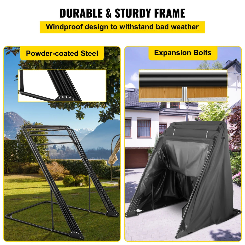 Heavy Duty Motorcycle Cover, 600D Oxford Waterproof with Lock-Holes & Storage Bag S222722