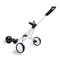 3 Wheel Golf Pull Cart Trolley with Foot Brake, Folding Cart, Large A636228