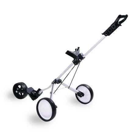 3 Wheel Golf Pull Cart Trolley with Foot Brake, Folding Cart, Large A636228