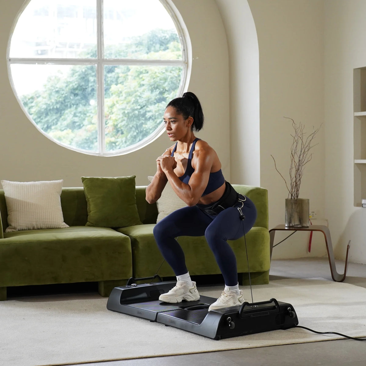6 in 1 Home Gym Fitness Equipment with APP K5523