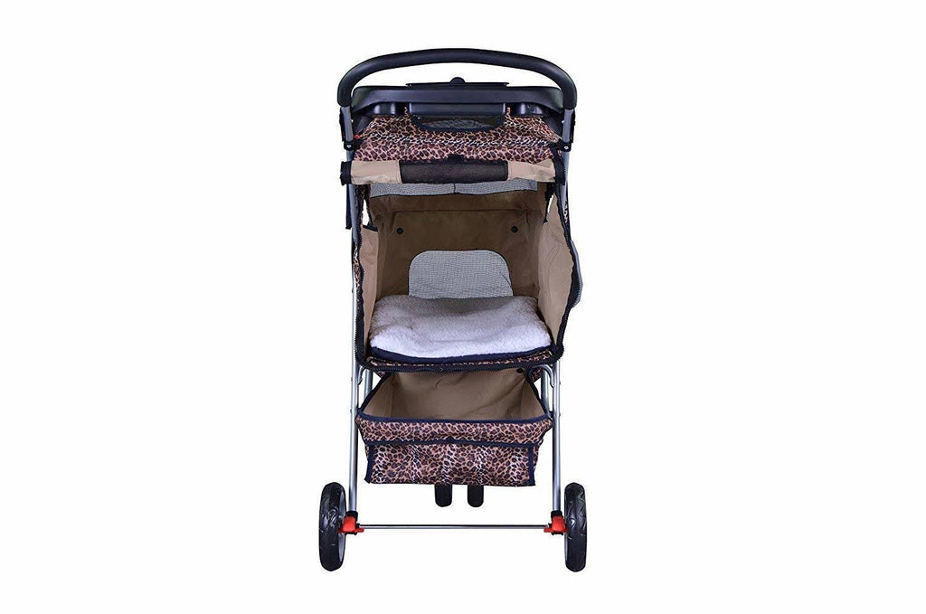 Extra Wide 3 Wheels Pet Stroller with Raincover F688