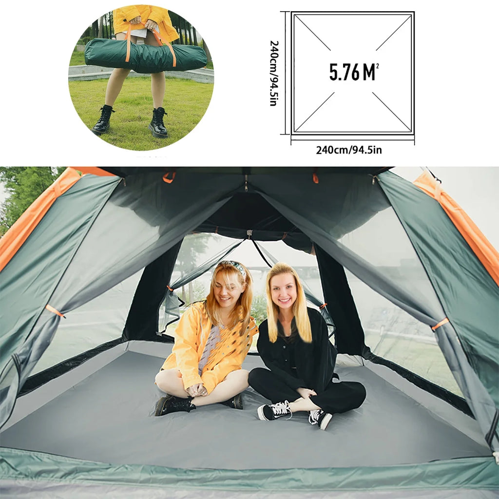 3/4 Person Waterproof Dome Tent with Carry Bag R51870