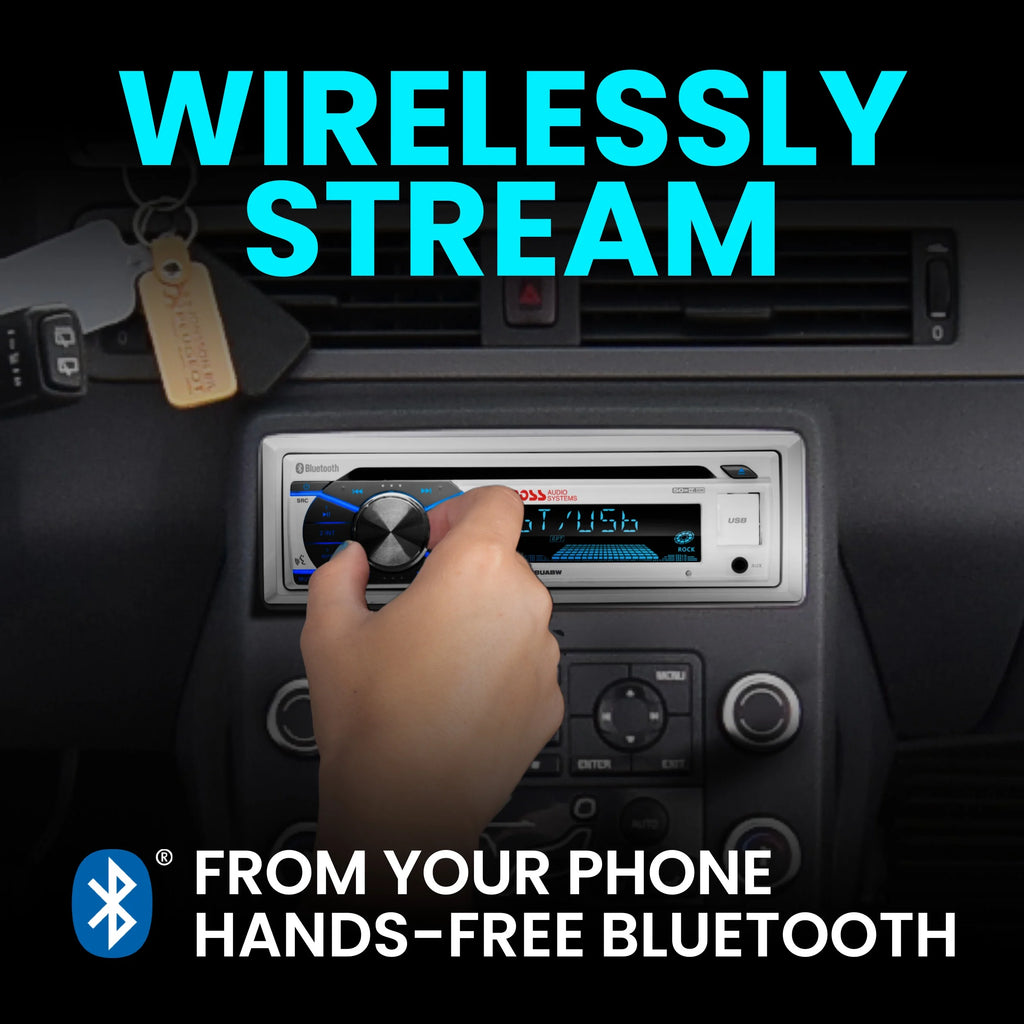 Marine Receiver Speakers with Bluetooth CD USB N77399