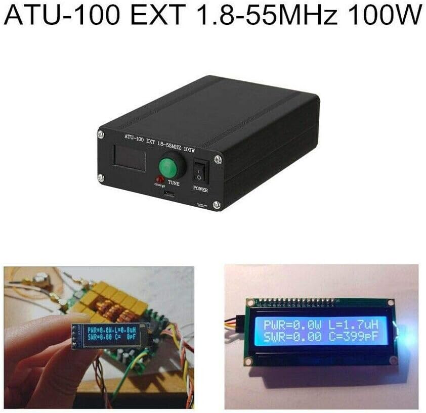 ATU100 Automatic Antenna Tuner 1.8-50MHz 0.96 OLED Assembled Case Pack of 2 E598219