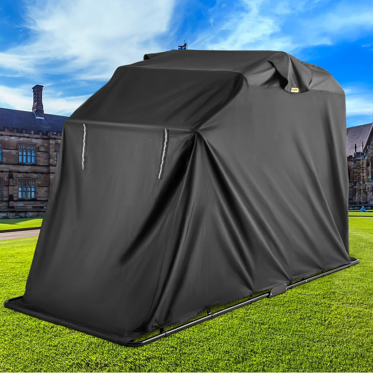 Heavy Duty Motorcycle Cover, 600D Oxford Waterproof with Lock-Holes & Storage Bag S222722