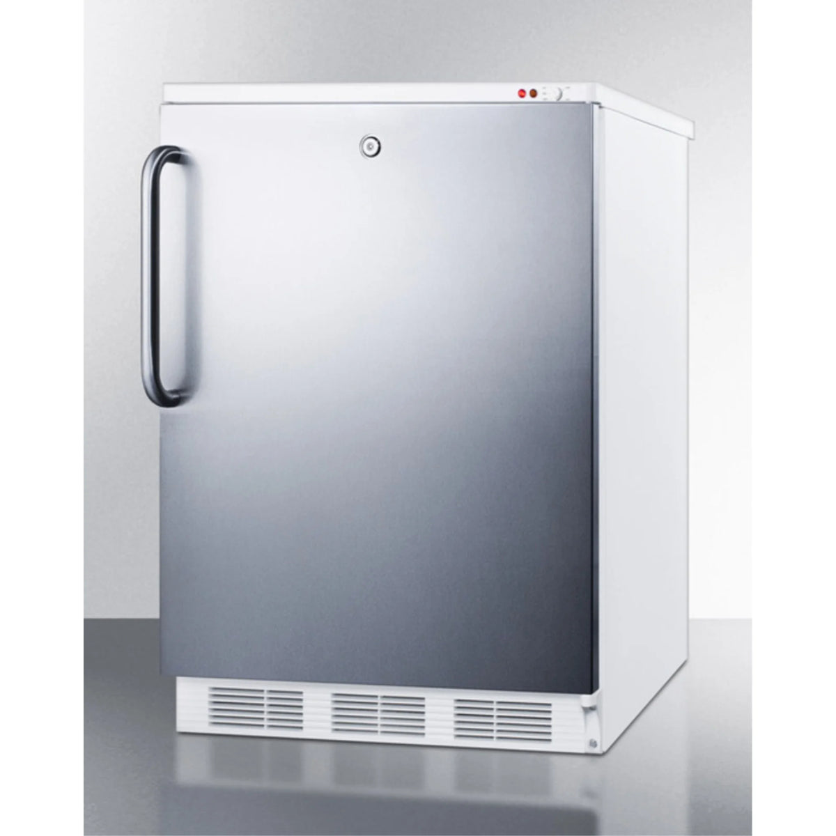 Freestanding Medical All-Freezer with Lock, Stainless Steel Door C96476