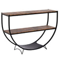 Distressed Brown Console Table T332