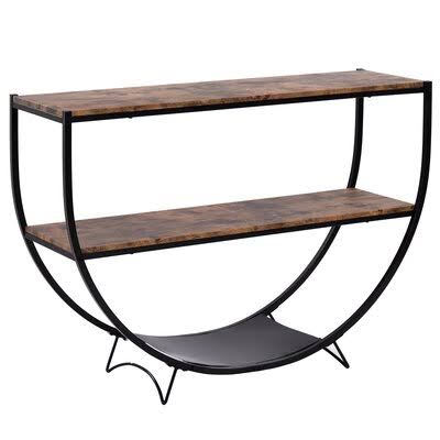 Distressed Brown Console Table T332